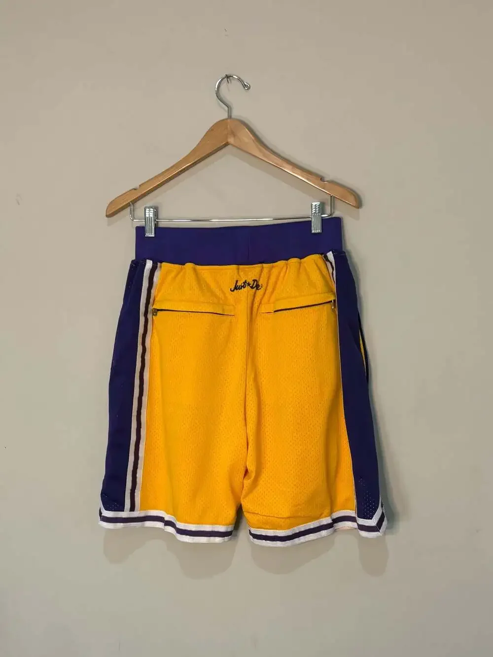 Just Don Los Angeles Lakers 1996-97 NBA Basketball Shorts READ